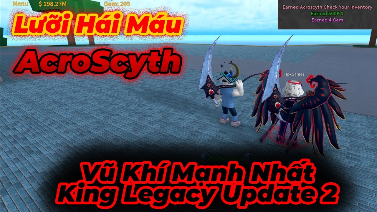 Làm thế nào để lấy lưỡi hái trong King Legacy? Bật mí cách lấy